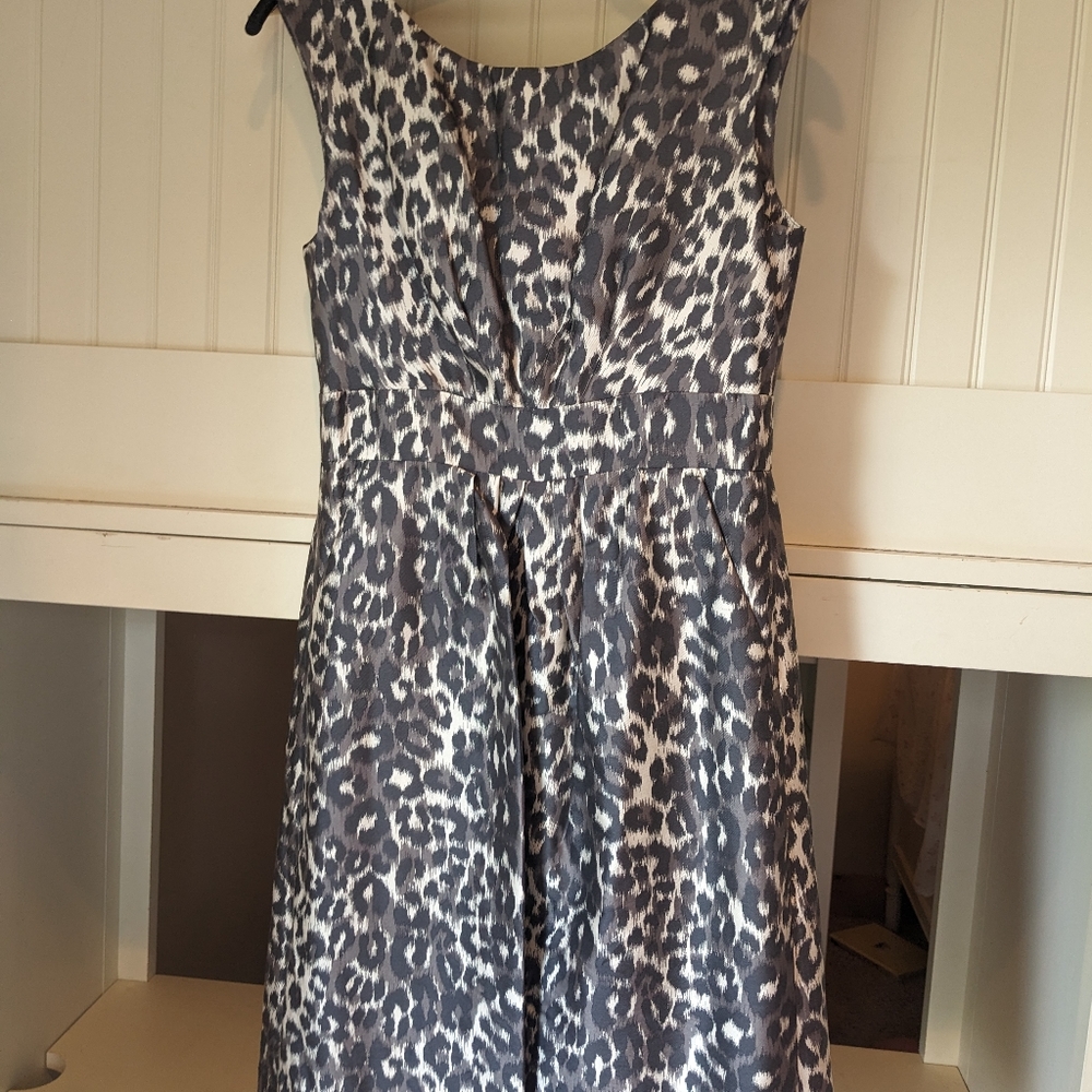 Kate Spade animal print silk dress